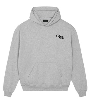 Szara bluza oversize z kapturem ovr