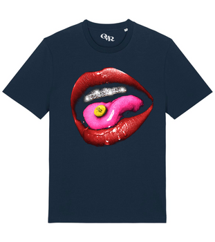 T-SHIRT granatowy tabletka overrich