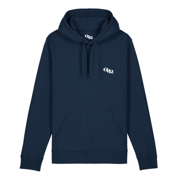 Granatowa bluza z kapturem wysokiej jakości overrich