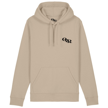 Beżowa bluza z kapturem wysokiej jakości overrich