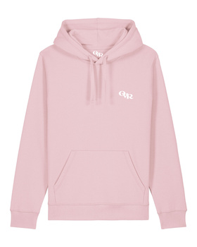 Wygodna różowa bluza z kapturem overrich kieszeń kangurka