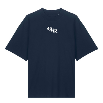 Granatowa koszulka boxy 200 GSM bawełna organiczna OVR