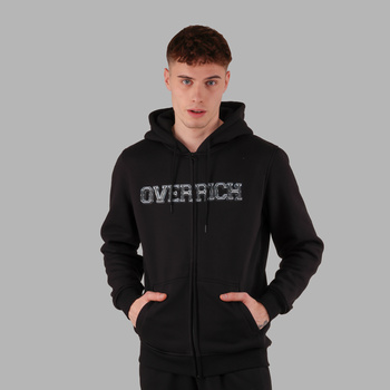 Bluza rozpinana z kapturem OVERRICH 3D czarny