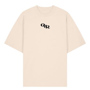 Kremowy (Cream) koszulka boxy 200 GSM bawełna organiczna OVR