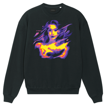 Czarna bluza oversize bez kaptura girl