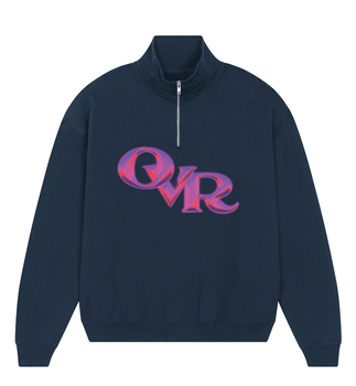 Granatowa bluza oversize  OVR chrome