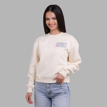 Bluza damska oversize w kolorze  jasny żółty pastels