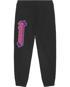 Czarne spodnie dresowe wysokiej jakości overrich star