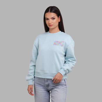 Bluza damska oversize błękitna pastels