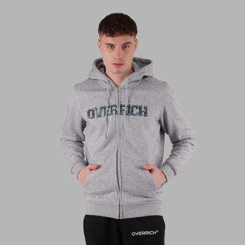 Bluza rozpinana z kapturem OVERRICH 3D szary