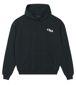 Czarna bluza oversize z kapturem ovr