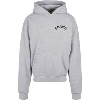 Szara bluza boxy overrich z kapturem